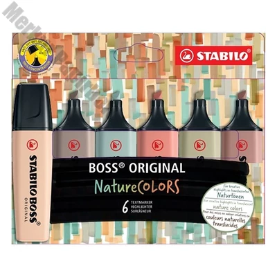 Szövegkiemelő STABILO Boss NatureColors 6 darabos