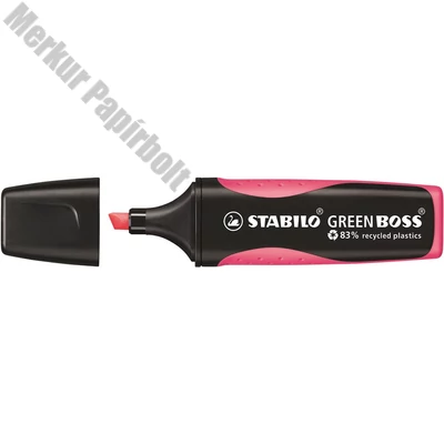 Szövegkiemelő STABILO Green Boss neon rózsaszín környezetbarát