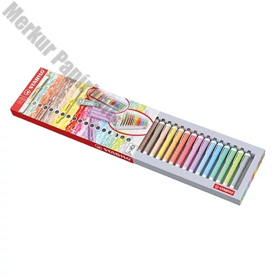 Szövegkiemelő STABILO Swing Cool Naturecolors asztali 18 darabos