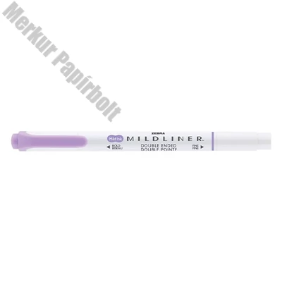Szövegkiemelő kétvégű ZEBRA Mildliner cool & refined 1,4-4,0 mm lila