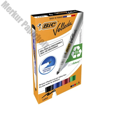 Táblamarker BIC Velleda 1701 kerek 4 darabos