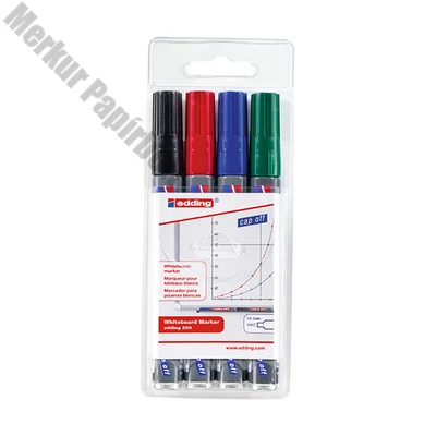 Táblamarker EDDING 250 1,5-3mm 4 darabos