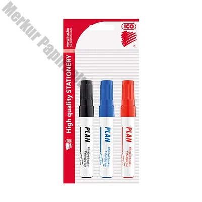 Táblamarker ICO Plan kerek 1-3mm 3 darabos