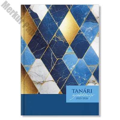 Tanári zsebkönyv PD CALENDAR papírborító A/5 Marble 2025-2026