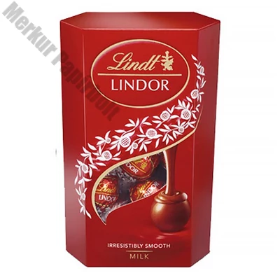 Csokoládé LINDT Lindor Milk golyók díszdobozban 200 g