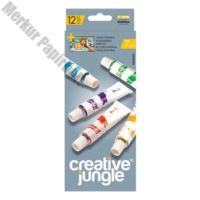 Tempera CREATIVE JUNGLE 7ml 12 szín/készlet