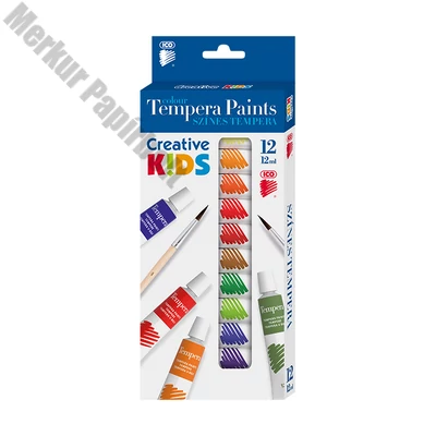 Tempera ICO Creative Kids színes 12 darabos 12 ml