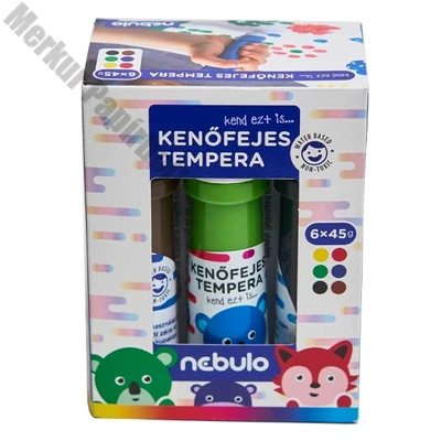 Tempera NEBULO kenőfejes 6 darabos 45 ml