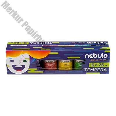 Tempera NEBULO tégelyes 6 darabos 25 ml
