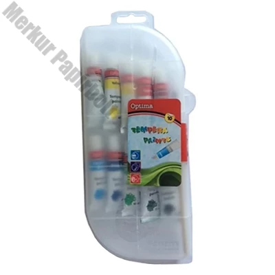Tempera OPTIMA műanyag tokban 10 ml 10  darabos