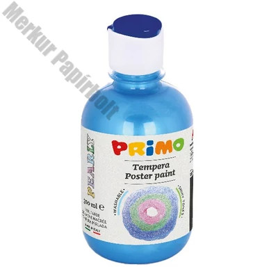 Tempera PRIMO 300 ml csillámos kék