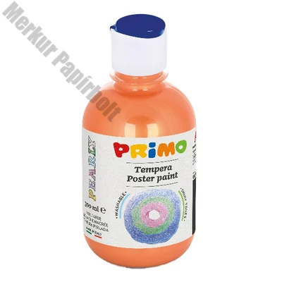 Tempera PRIMO 300 ml csillámos narancssárga