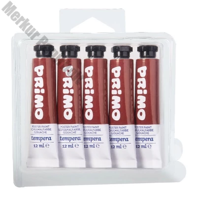Tempera PRIMO barna 12 ml 5 darabos