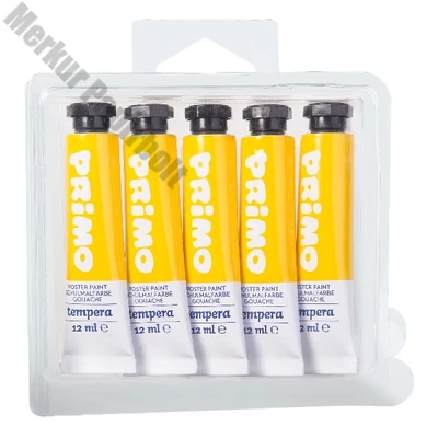 Tempera PRIMO citromsárga 12 ml 5 darabos