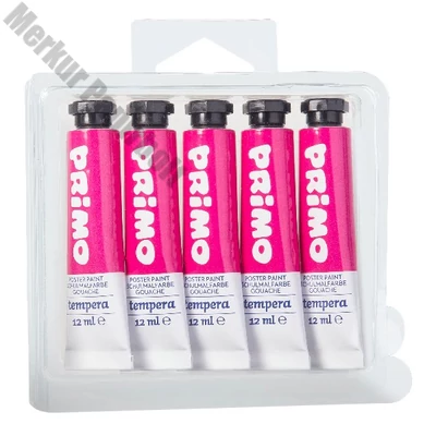 Tempera PRIMO magenta 12 ml 5 darabos