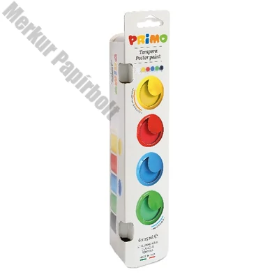 Tempera PRIMO tégelyes 25 ml 6 szín/készlet