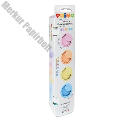 Tempera PRIMO tégelyes Pasztell 6 darabos