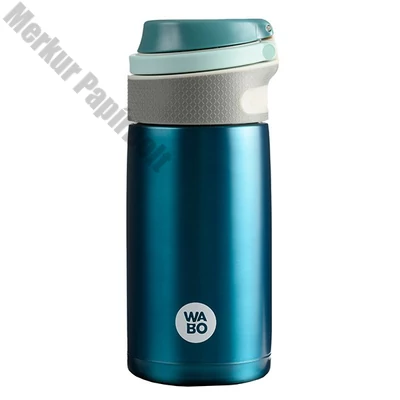 Termosz WABO 350 ml acél fedeles kék