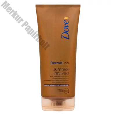 Testápoló DOVE Spa Summer Revived önbarnító normál-sötét bőrre 200ml
