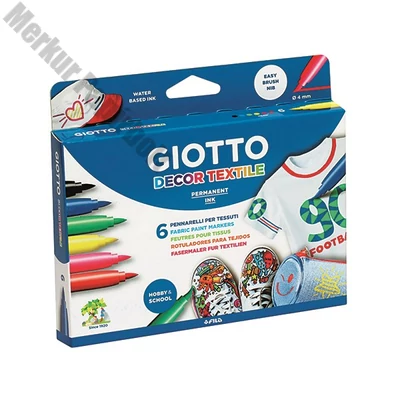 Textilmarker GIOTTO 6 darabos