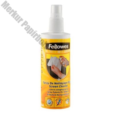 Tisztító folyadék FELLOWES képernyőhöz pumpás 250 ml