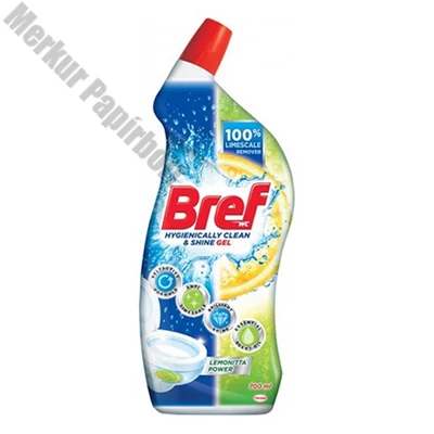 Toalett tisztító gél BREF Power Aktiv Gel Lemon 700 ml
