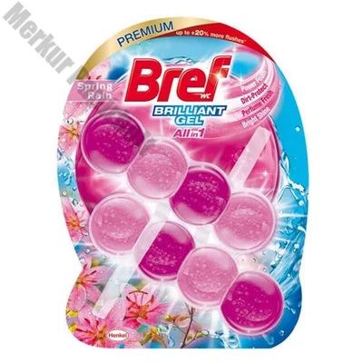Toalett illatosító golyó BREF Brilliant Gel Spring Rain 2x42 g