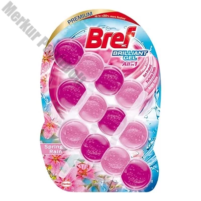 Toalett illatosító golyó BREF Brilliant Gel Spring Rain 3x42 g