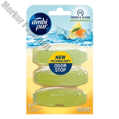 Toalett illatosító utántöltő AMBI PUR 3x55 ml lemon&mandarin