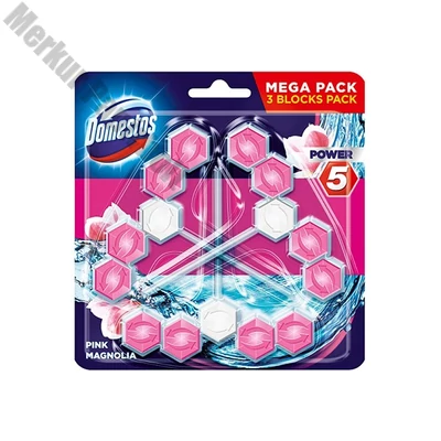 Toalett öblítő DOMESTOS Power5 Pink Magnolia 3x50 g
