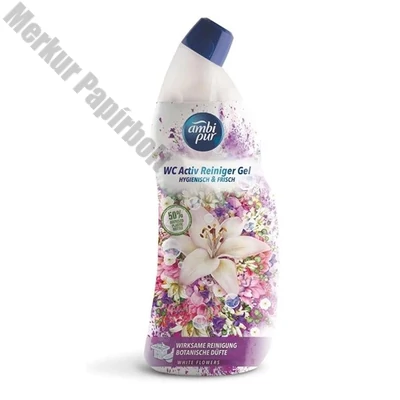 Toalett tisztító gél AMBI PUR White flowers 750 ml