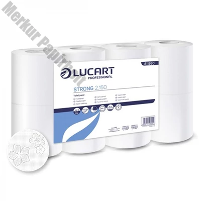 Toalettpapír LUCART Strong 2 rétegű 8 tekercses fehér 150lap