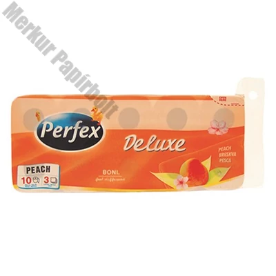 Toalettpapír PERFEX Deluxe 3 rétegű 10 tekercses barack