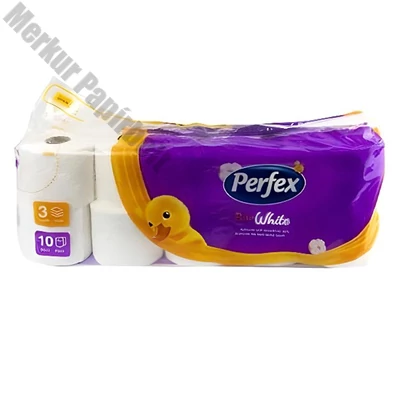 Toalettpapír PERFEX Pure White 3 rétegű 10 tekercses