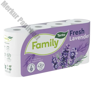 Toalettpapír TENTO Family fresh lavender lila 8 tekercses 2 rétegű