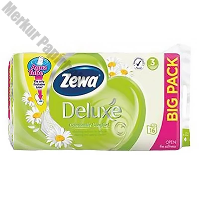 Toalettpapír ZEWA Deluxe 3 rétegű 16 tekercses Camomile