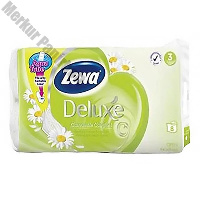 Toalettpapír ZEWA Deluxe 3 rétegű 8 tekercses Camomile