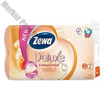 Toalettpapír ZEWA Deluxe 3 rétegű 8 tekercses Cashmere Peach