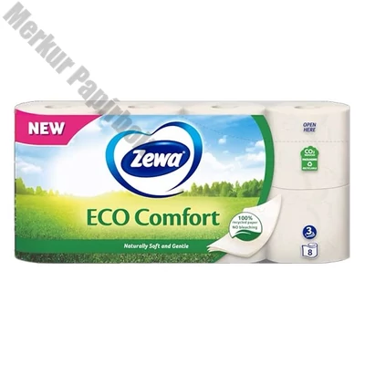 Toalettpapír ZEWA Eco Comfort 3 rétegű 8 tekercses