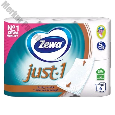 Toalettpapír ZEWA Just1 5 rétegű 6 tekercses