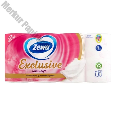 Toalettpapír ZEWA Ultra Soft 4 rétegű 8 tekercses