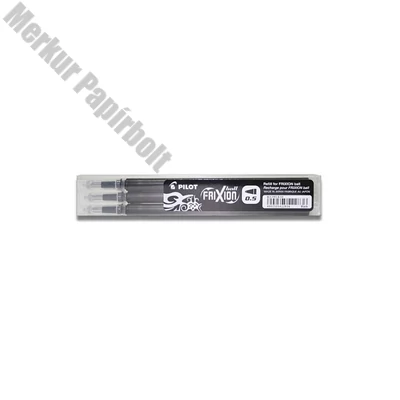 Tollbetét roller PILOT Frixion Clicker/Ball radírozható 0,25 mm fekete 3 darabos