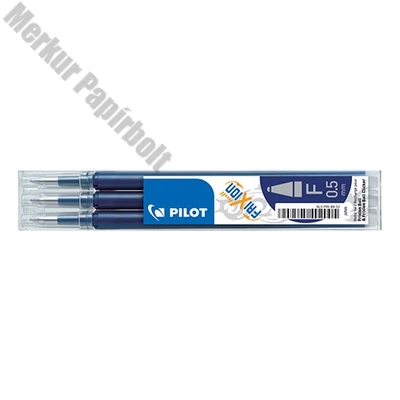 Tollbetét roller PILOT Frixion Clicker/Ball radírozható 0,25 mm tintakék 3 darabos