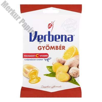 Töltött keménycukorka VERBENA gyömbér 60 g