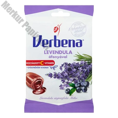 Töltött keménycukorka VERBENA levendula áfonyával 60 g
