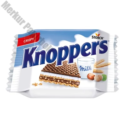 Töltött ostya KNOPPERS mogyorós és tejes 25 g