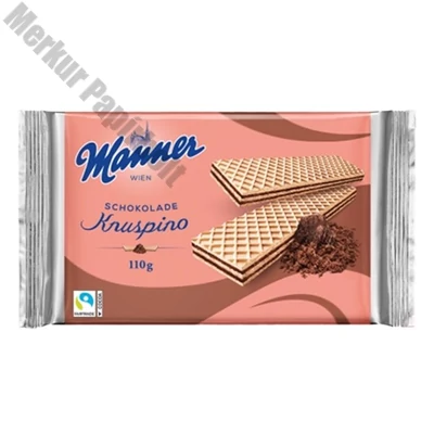 Töltött ostya MANNER Knuspino csokoládés 110 g