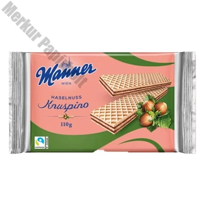 Töltött ostya MANNER Knuspino mogyorós 110 g