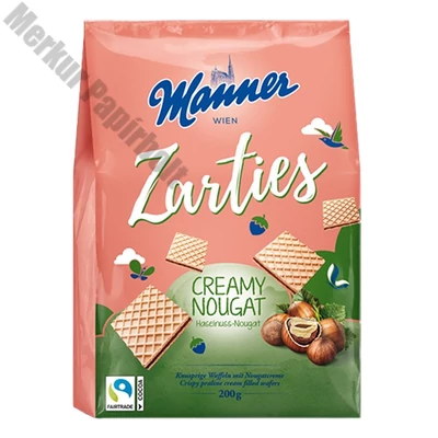 Töltött ostya MANNER Zarties nugátos 200 g