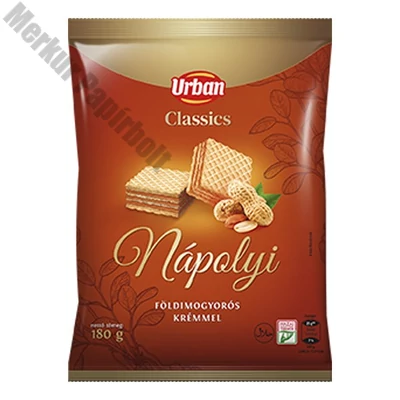 Töltött ostya URBAN Classic földimogyorós 180 g